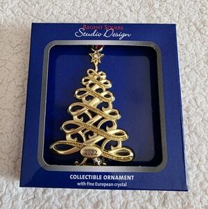Regent Square Studio Design 2022 Christmas Tree Collectible Ornament With Jewels
